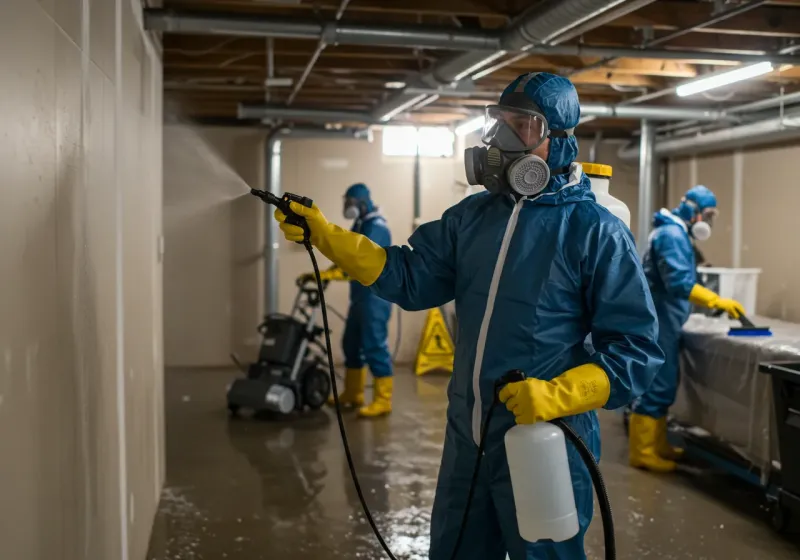 Basement Sanitization and Antimicrobial Treatment process in Hometown, IL