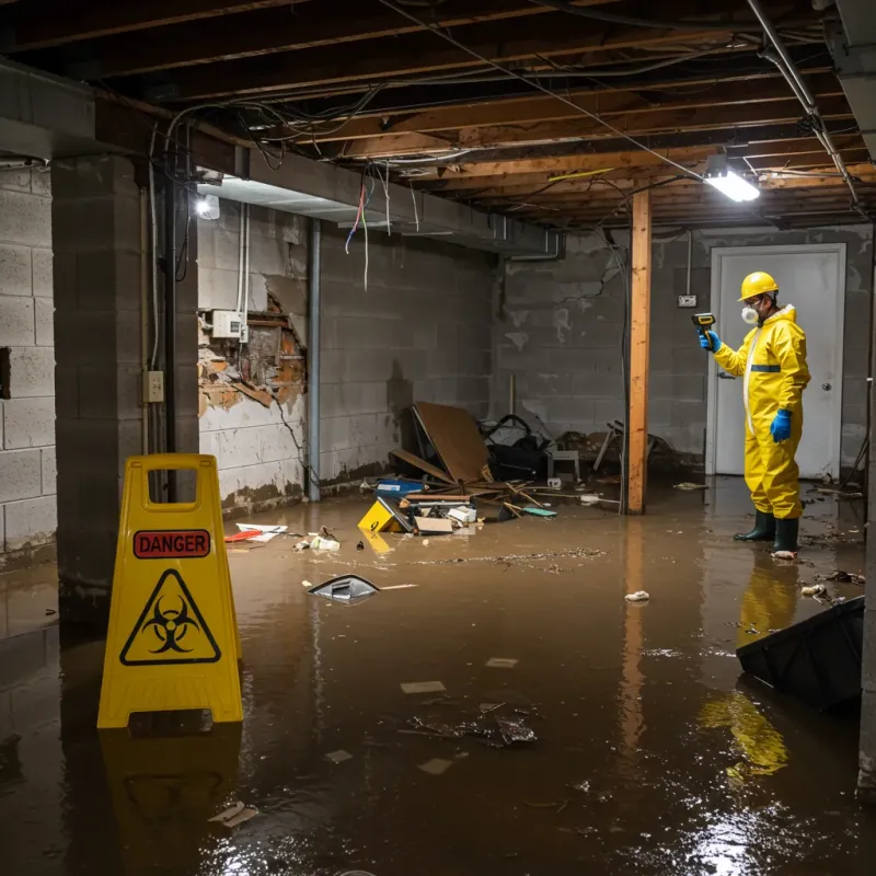 Flooded Basement Electrical Hazard in Hometown, IL Property